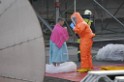 Einsatz BF Koeln Chemie im Hafen Godorf FF P09